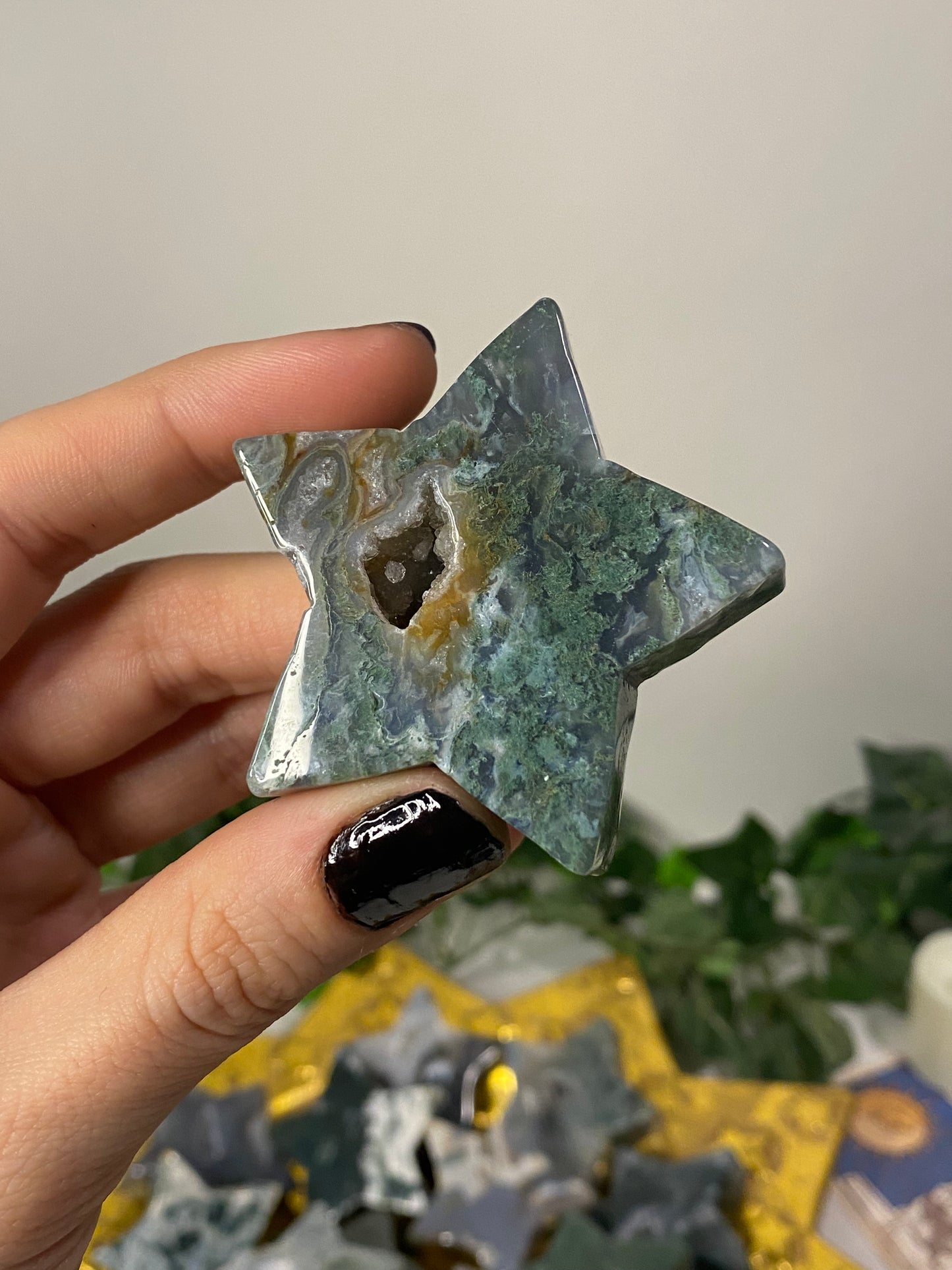 Moss Agate Star
