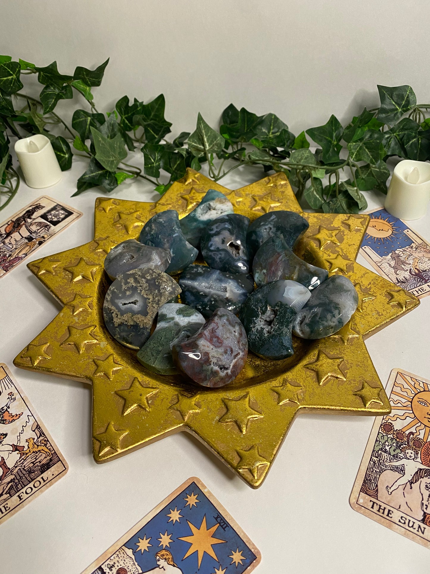 Moss Agate Moon