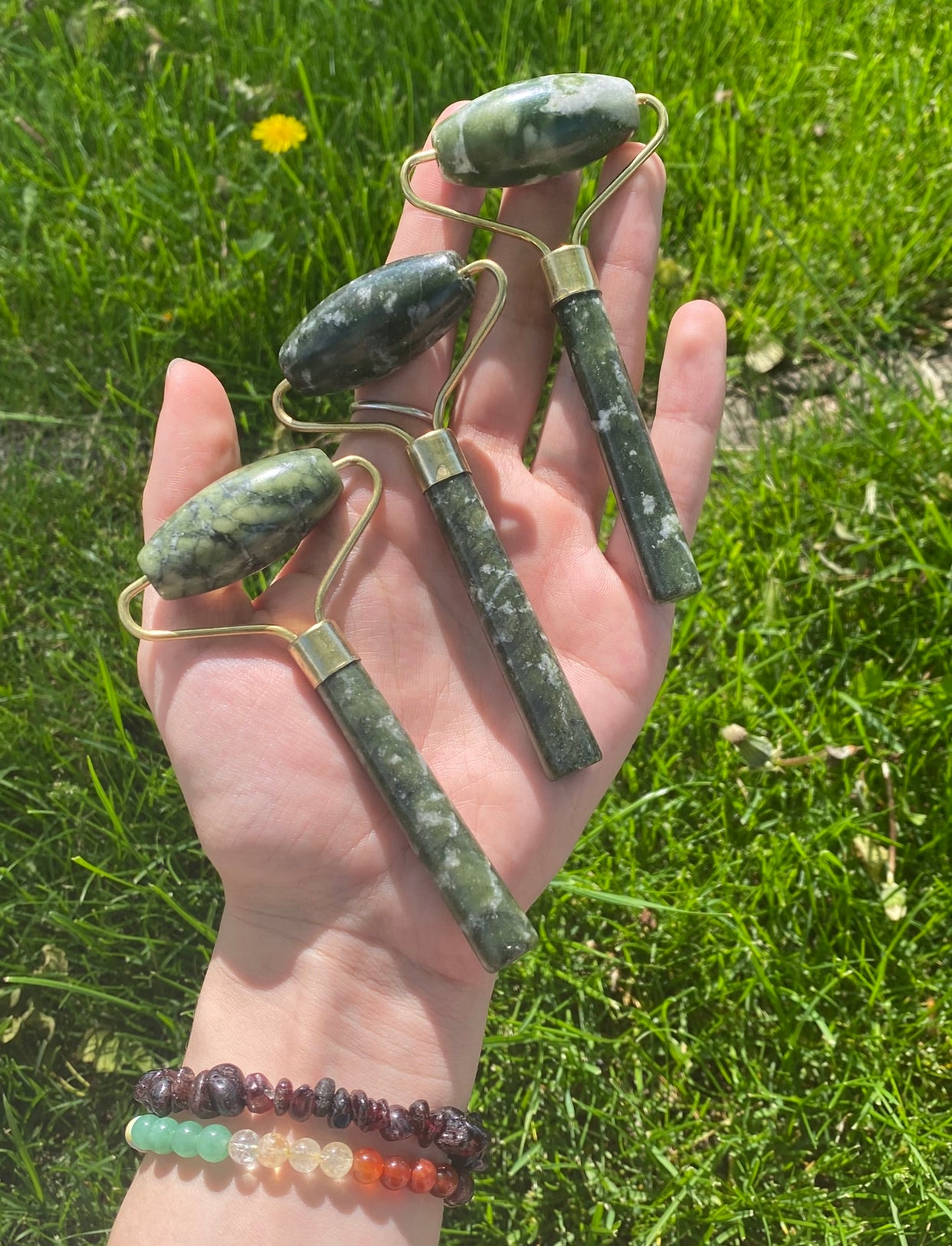 Green Jade Facial Roller