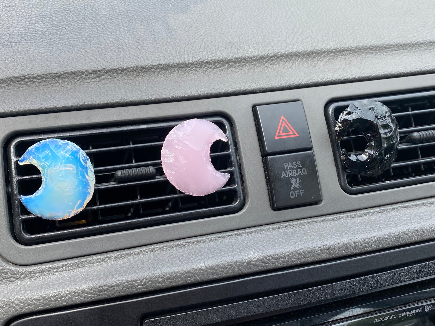 Star & Moon Crystal Car Vent Clips