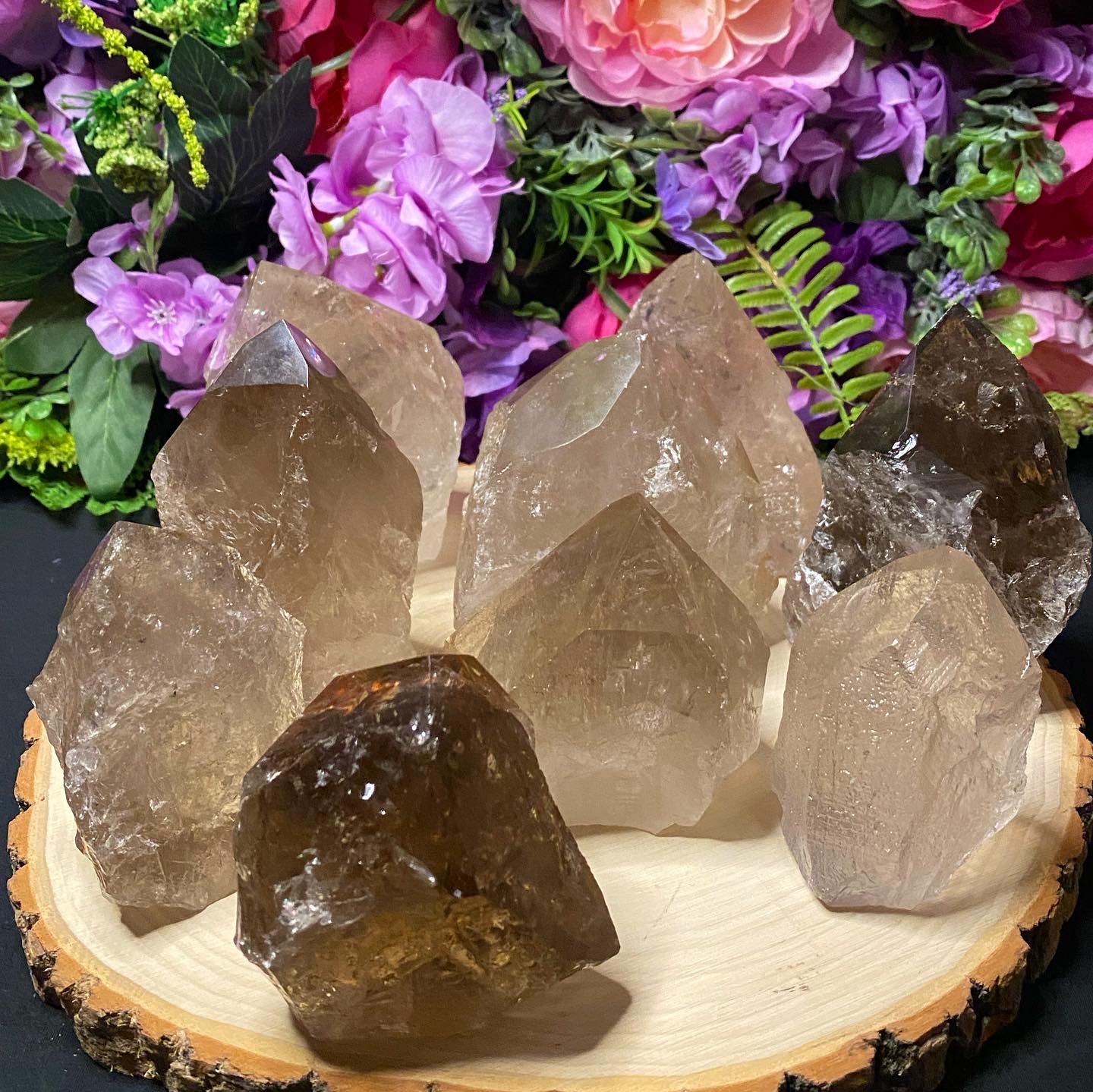 Smoky Quartz Top Polished Towers