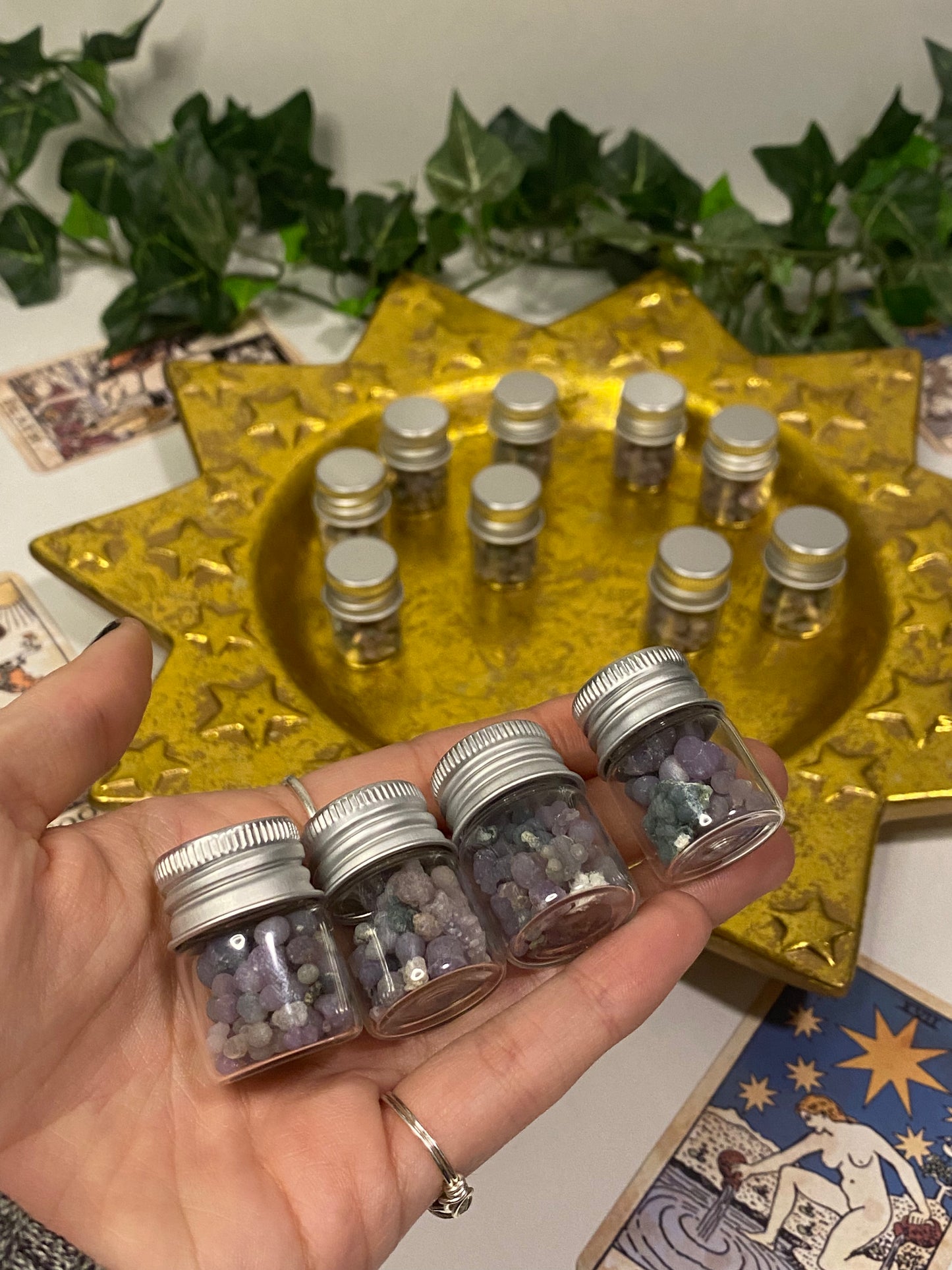 Grape Agate Mini Bottles