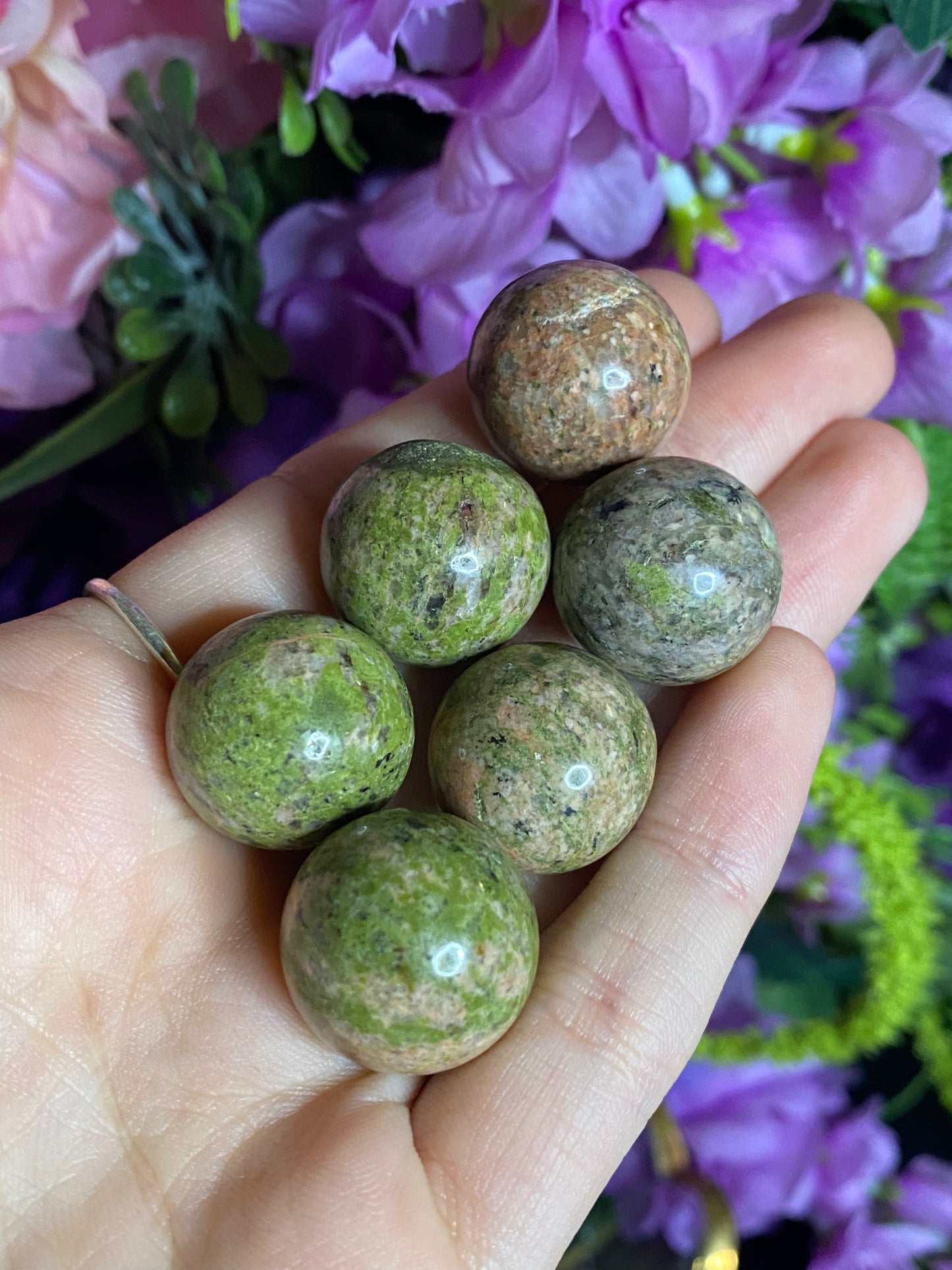 Unakite Spheres