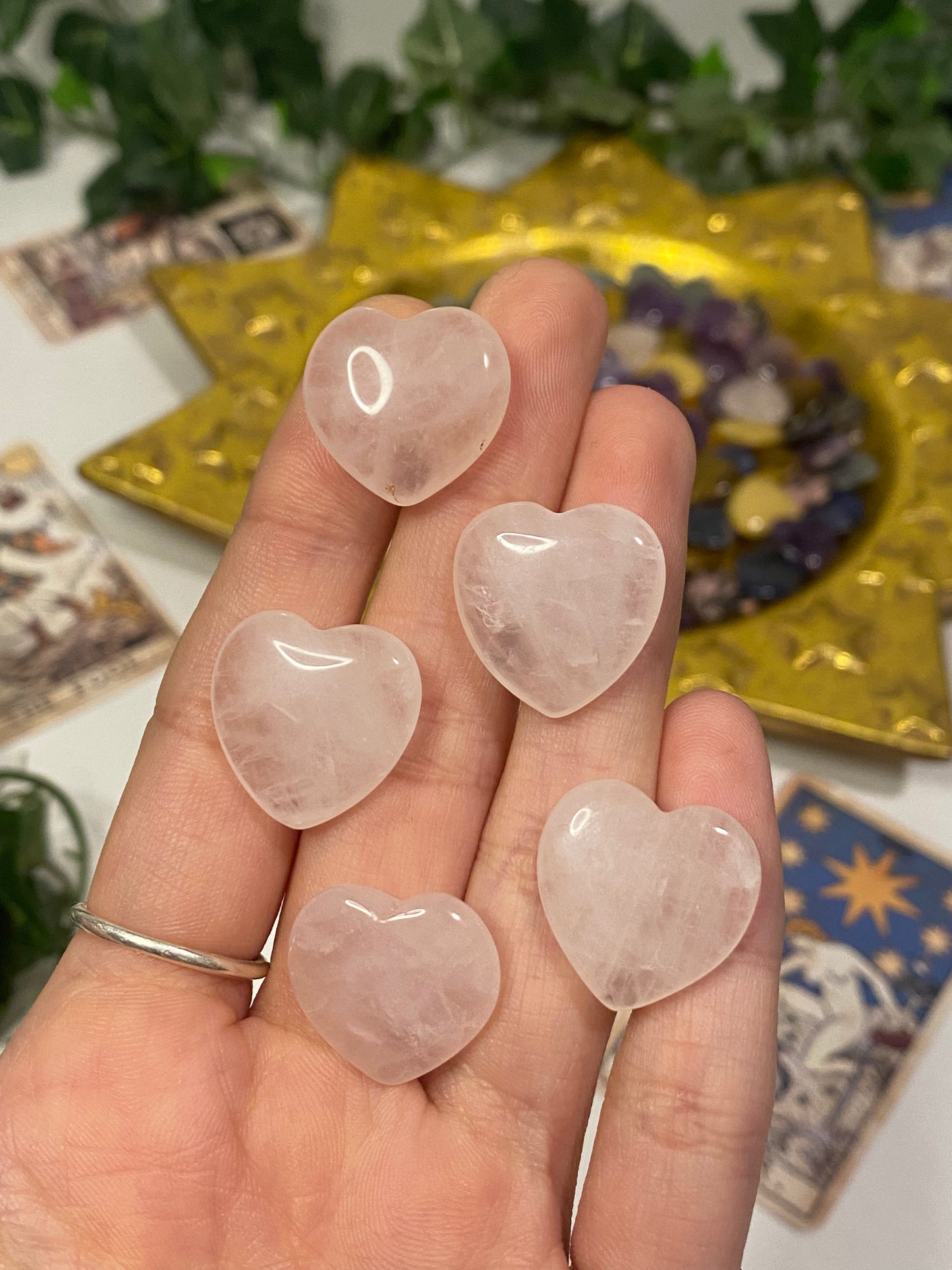 Rose Quartz Small Hearts