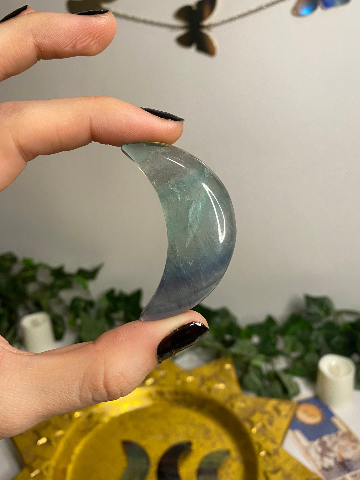 Rainbow Fluorite Moons