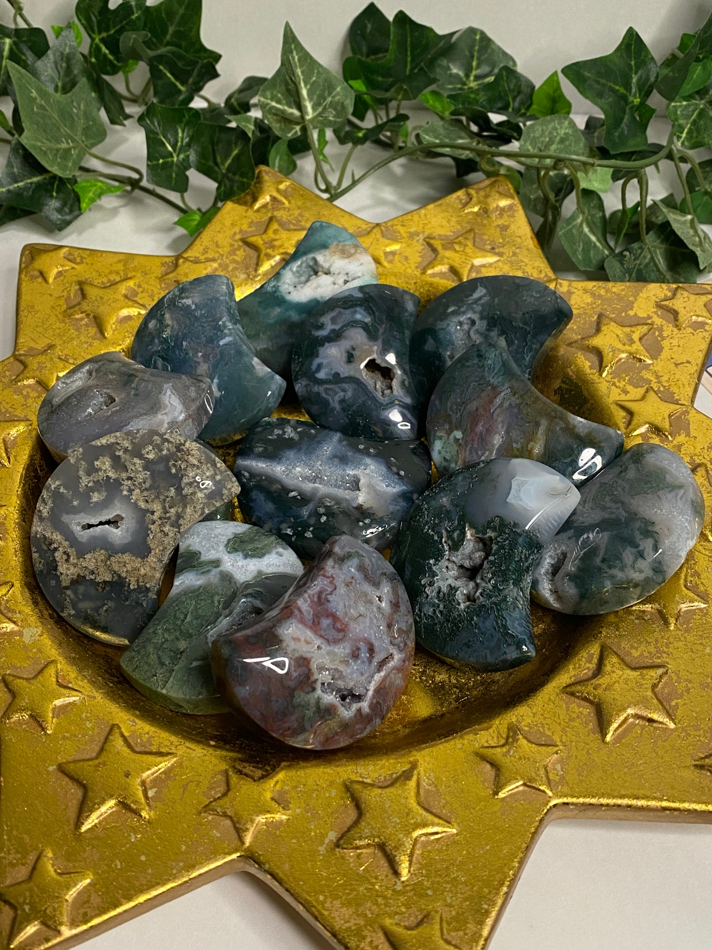 Moss Agate Moon
