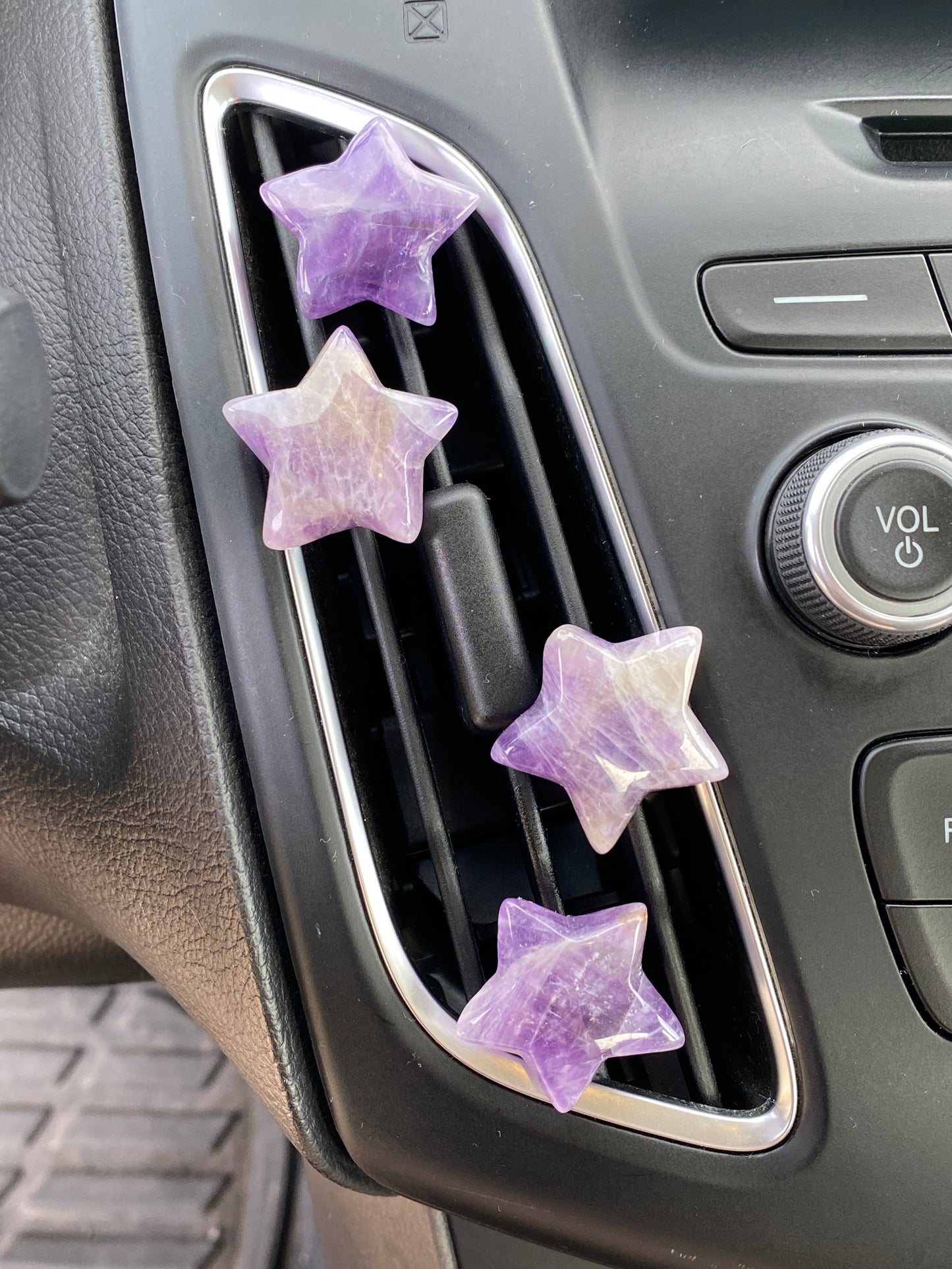 Chevron Amethyst Star Car Vent Clips