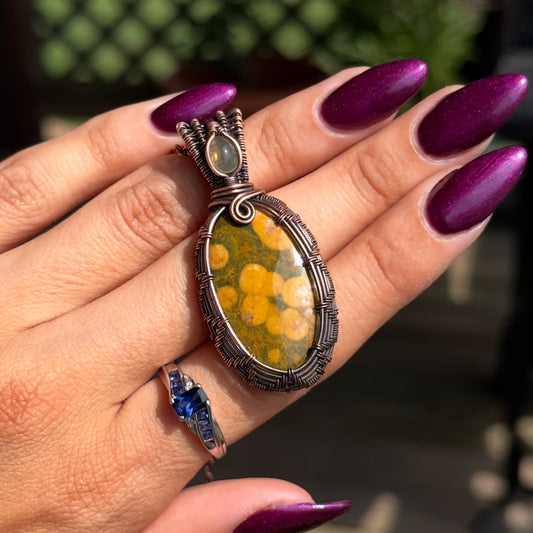 Ocean Jasper x Opal Necklace
