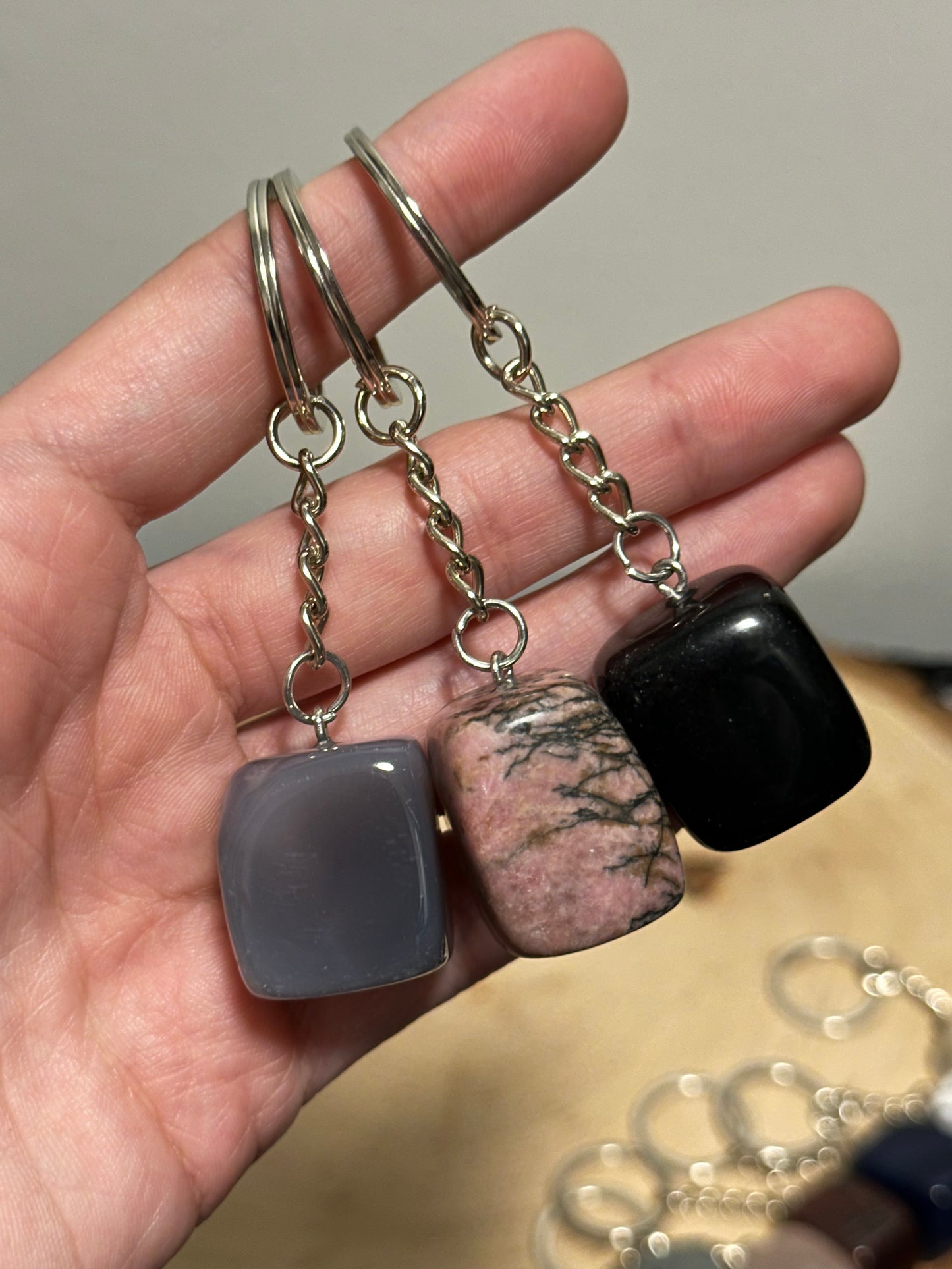 Mystery Crystal Tumble Keychains