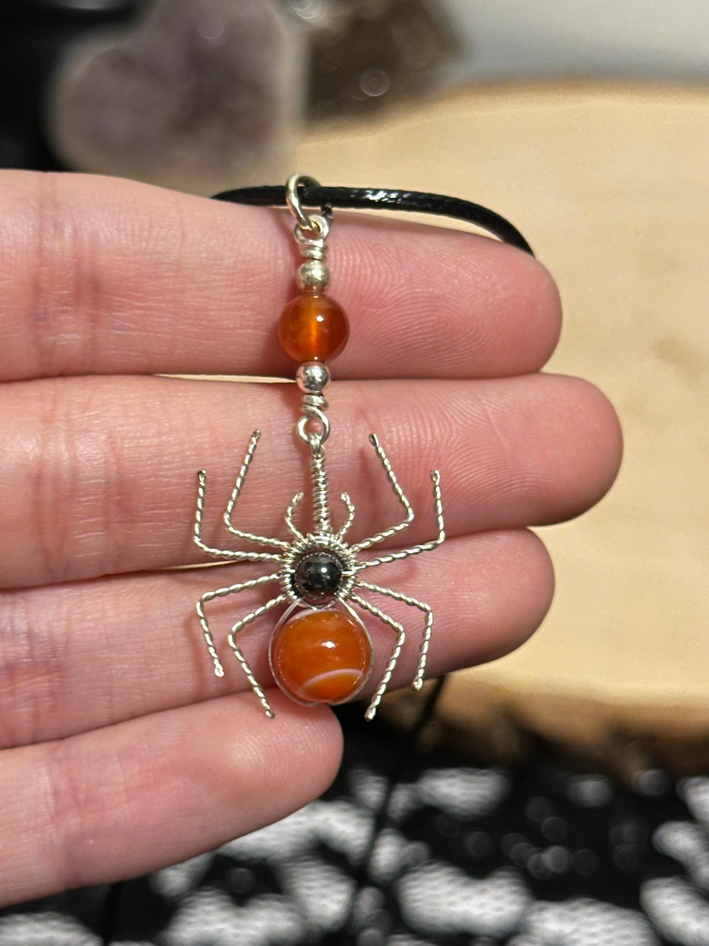 Crystal Spider Necklaces (Silver)