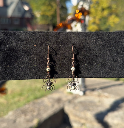 Crystal Spider Earrings