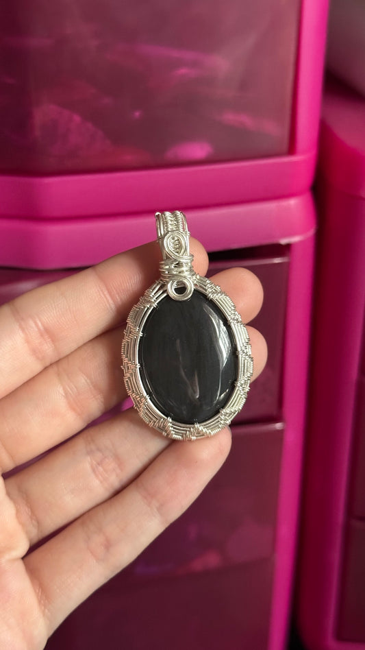 Rainbow Obsidian Necklace