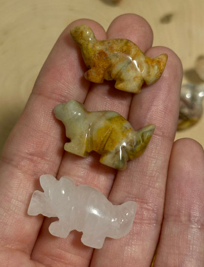 Dinosaur Crystal Carvings