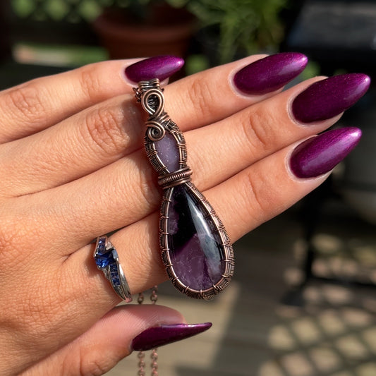 Amethyst x Grape Agate Necklace