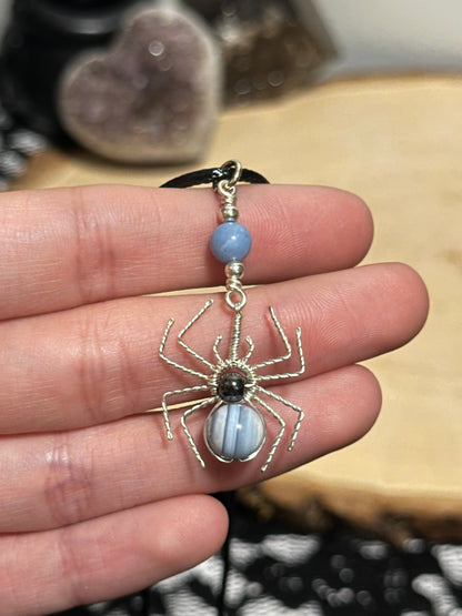 Crystal Spider Necklaces (Silver)