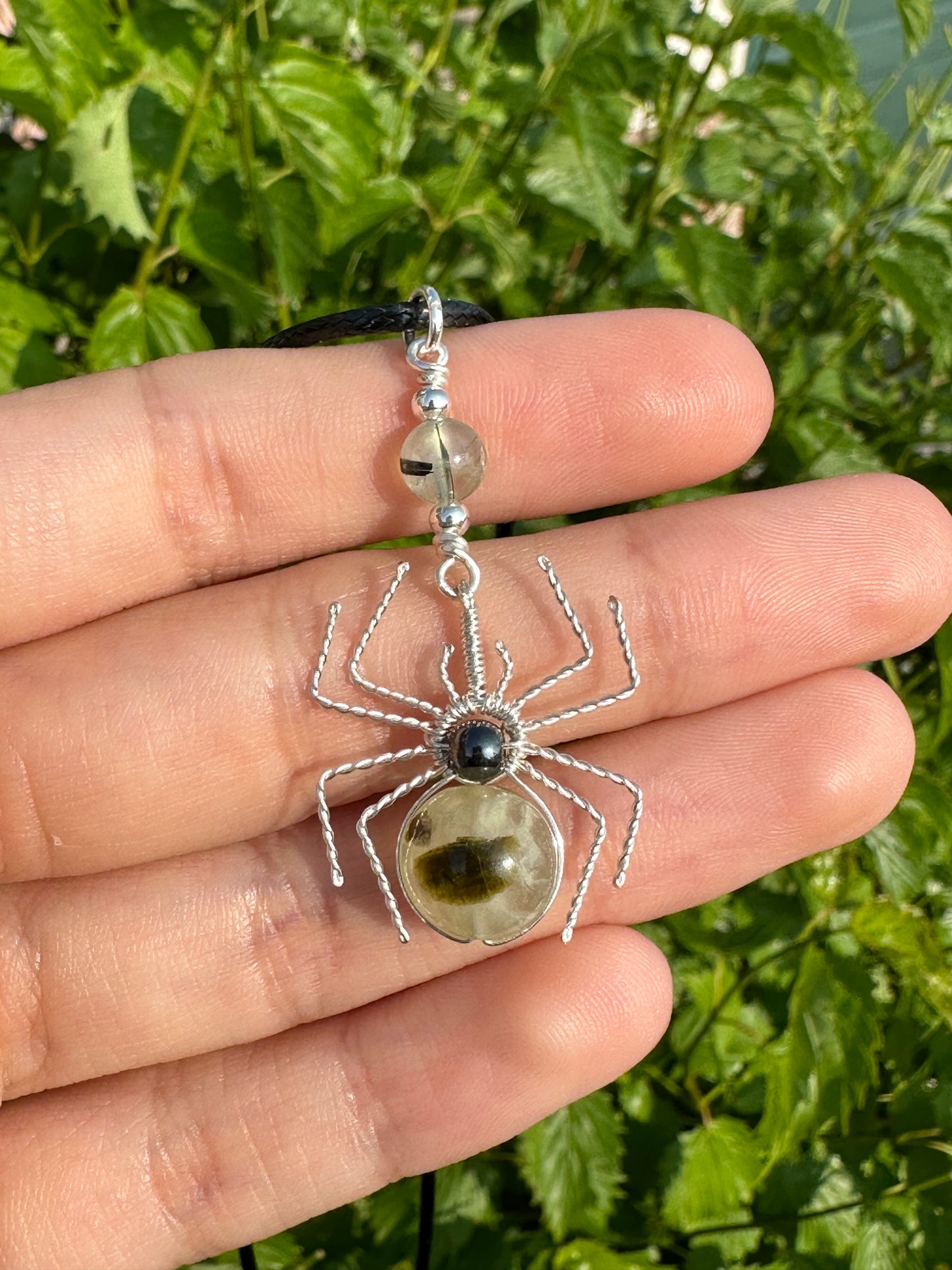 Crystal Spider Necklaces (Silver)