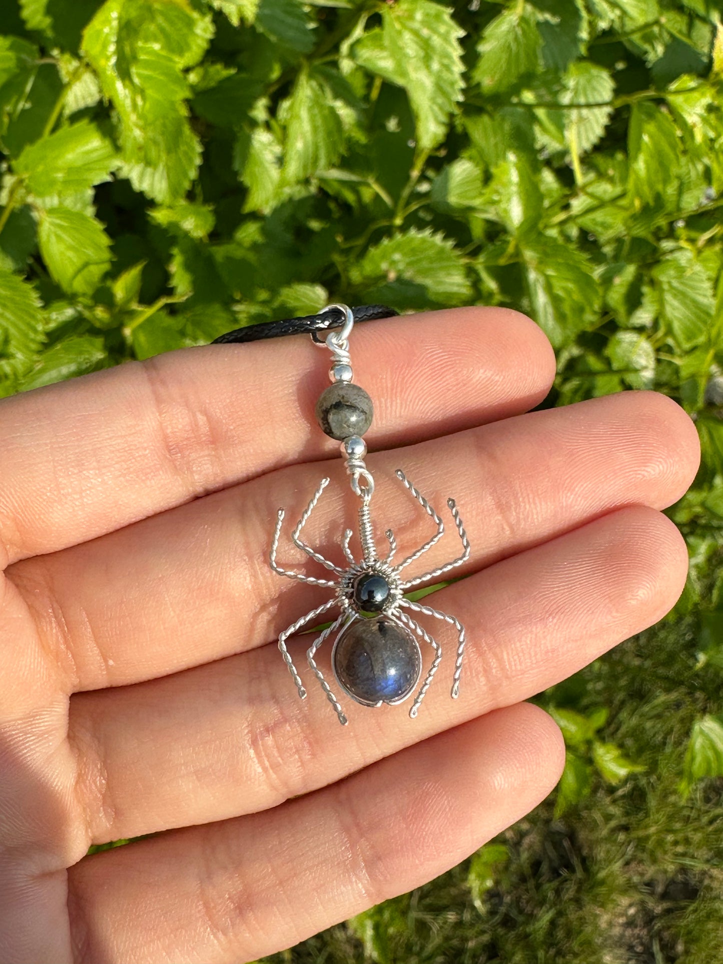 Crystal Spider Necklaces (Silver)