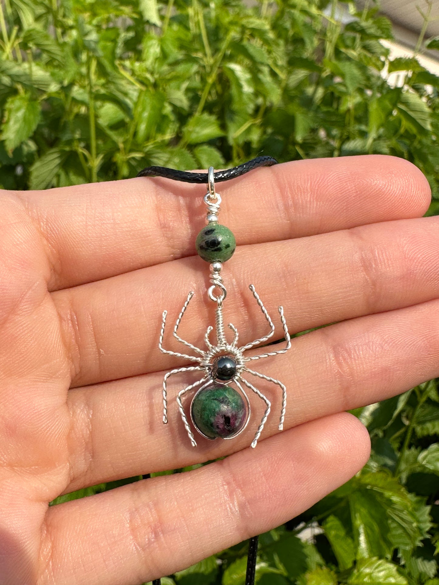 Crystal Spider Necklaces (Silver)