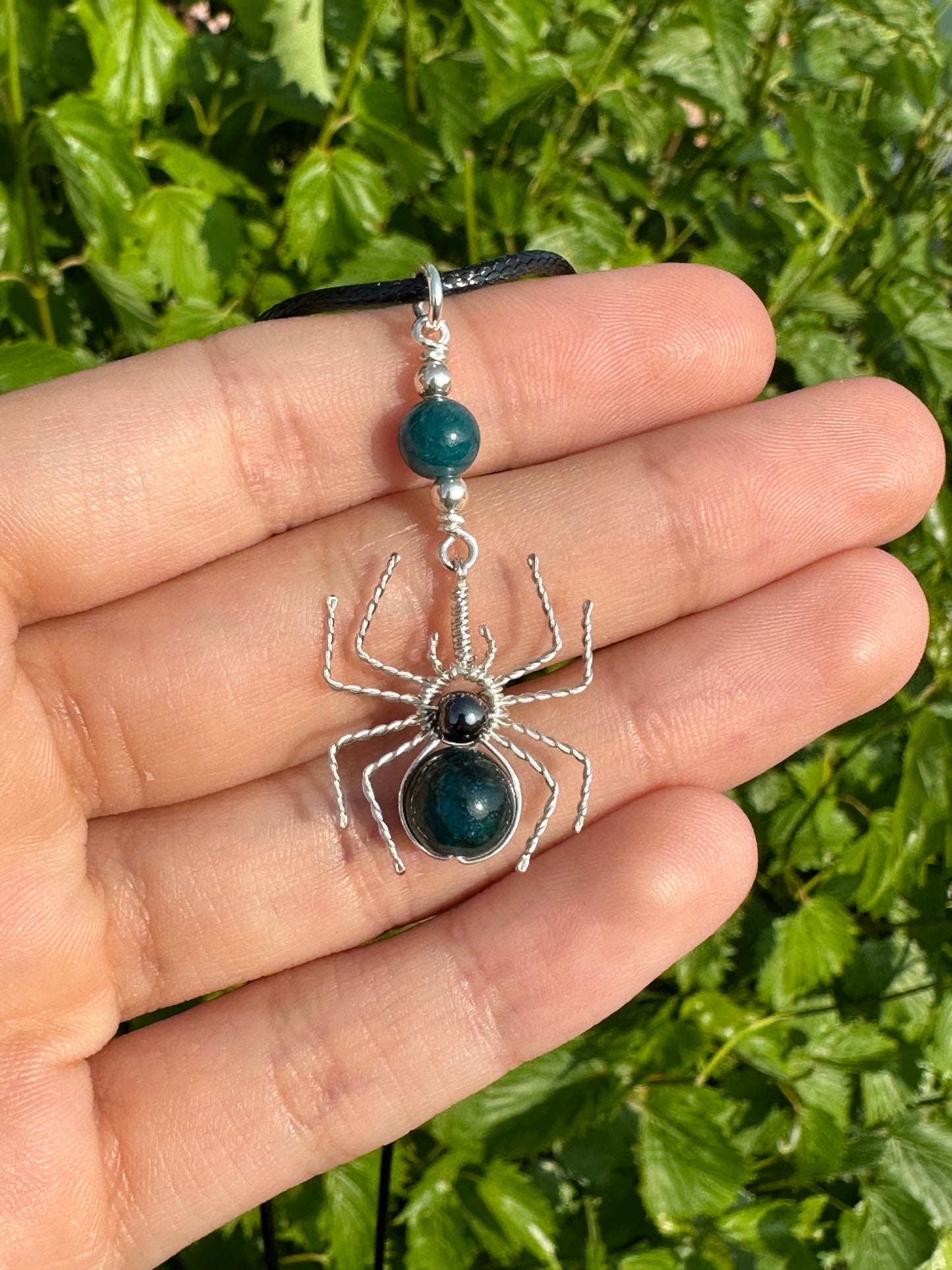 Crystal Spider Necklaces (Silver)