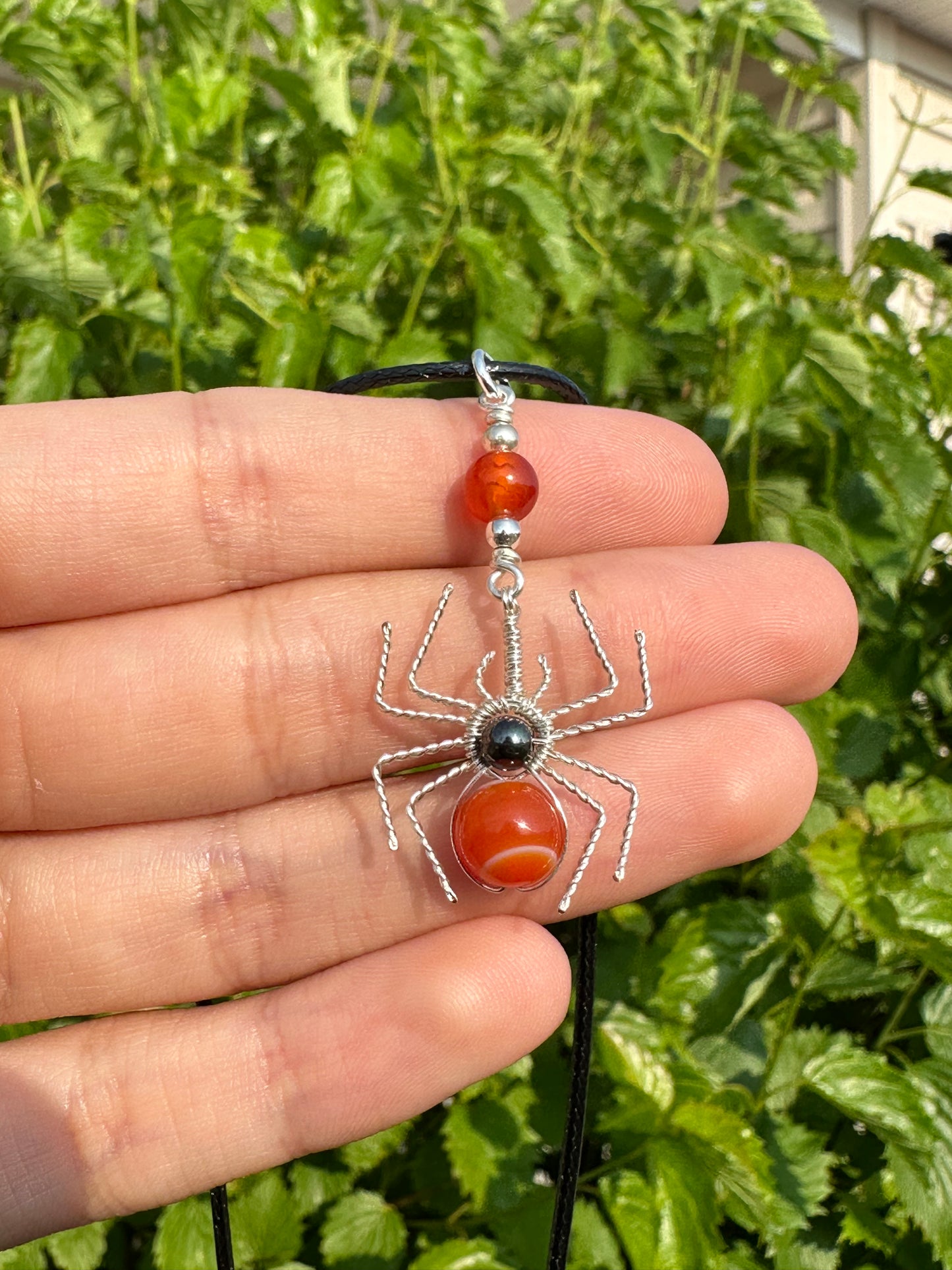 Crystal Spider Necklaces (Silver)