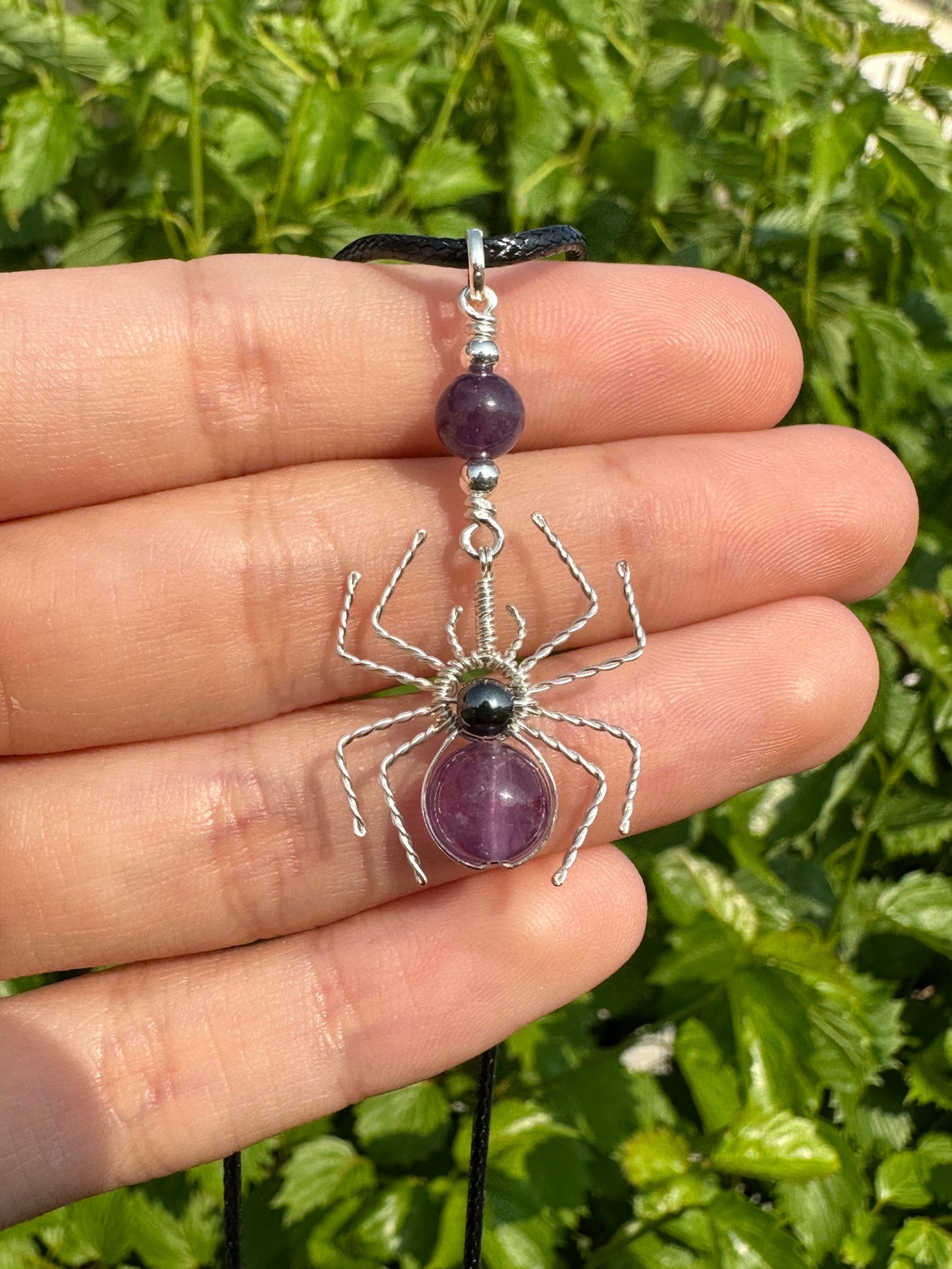 Crystal Spider Necklaces (Silver)