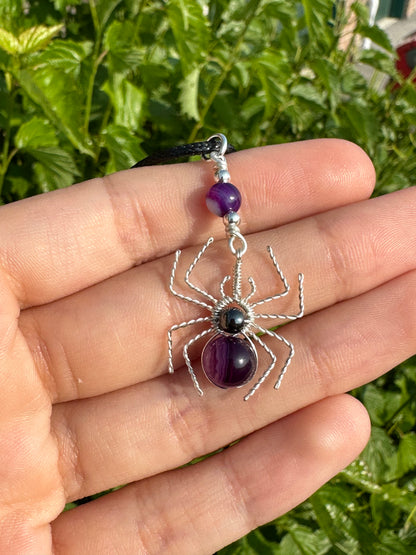 Crystal Spider Necklaces (Silver)