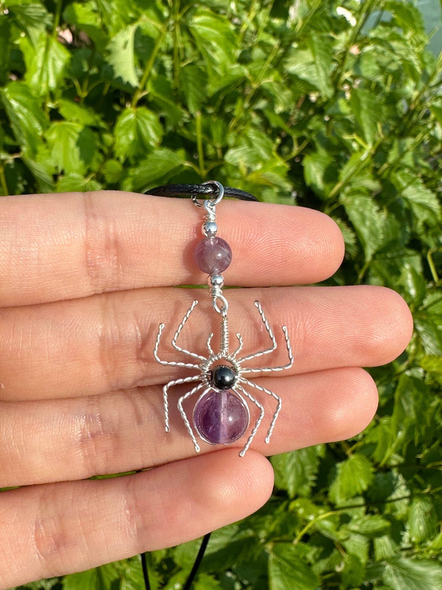 Crystal Spider Necklaces (Silver)