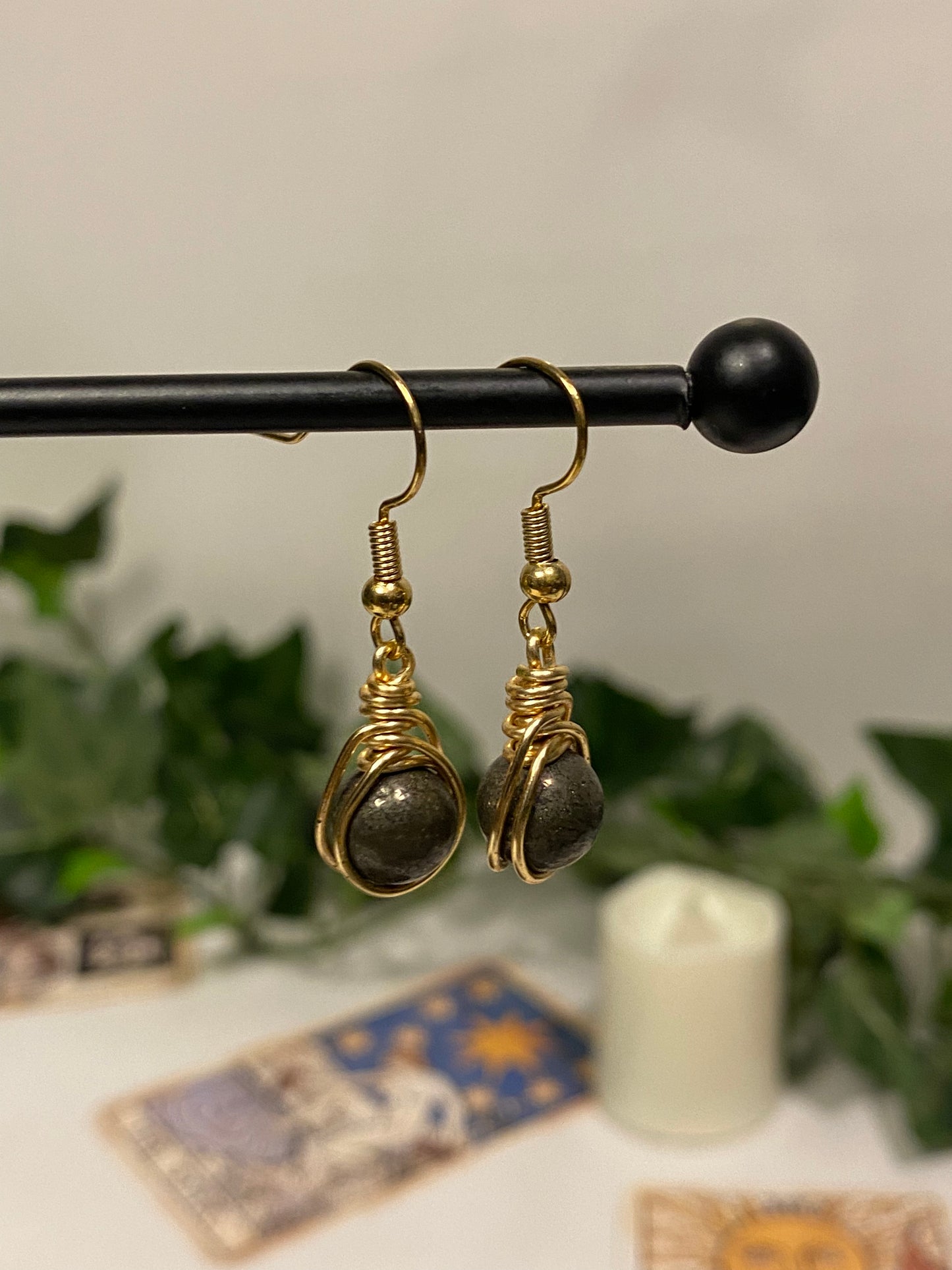 Gold Crystal Earrings