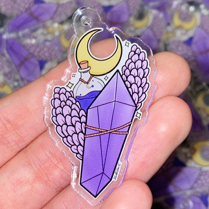 Amethyst Luna Potion Acrylic Keychains