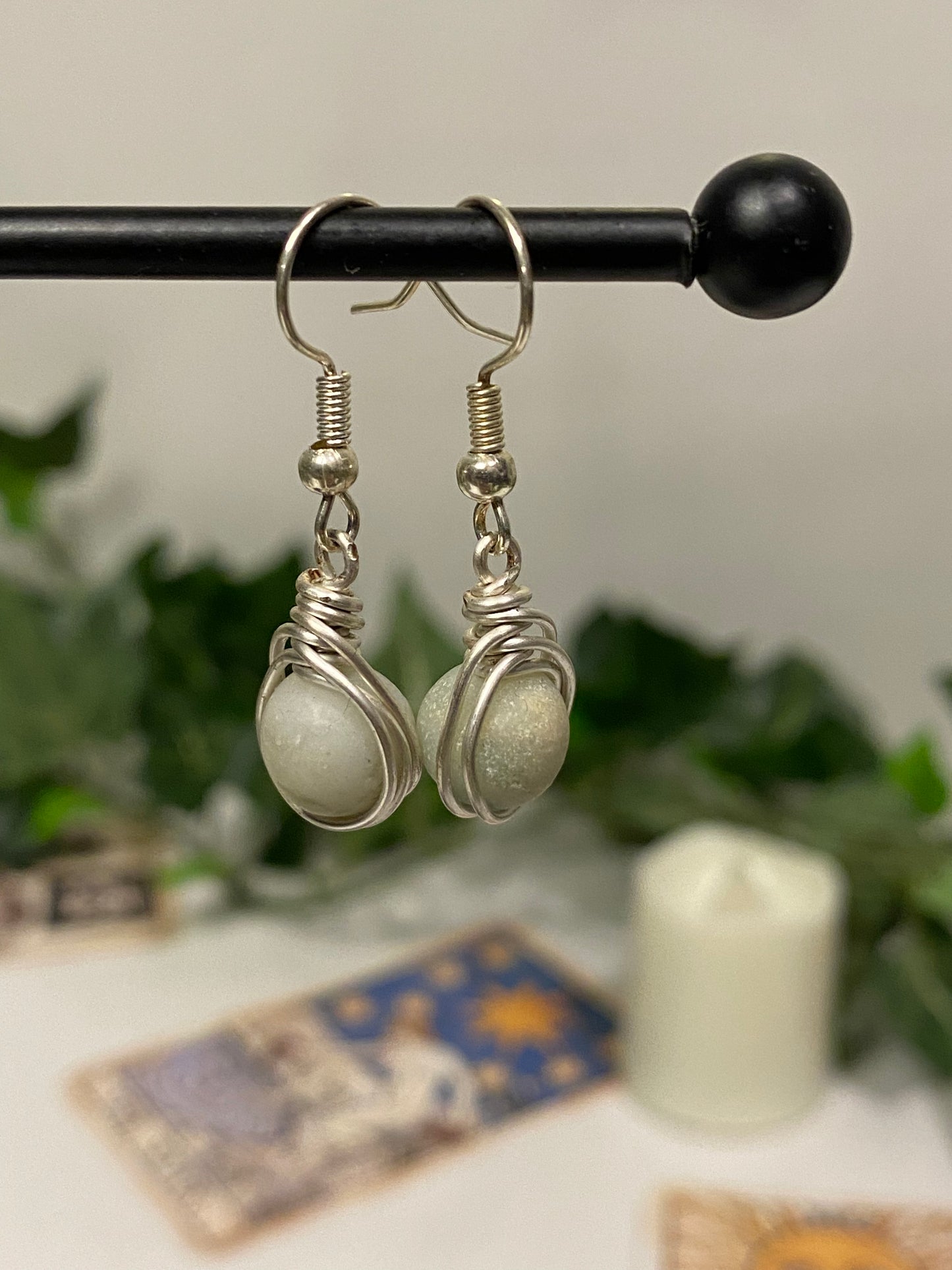 Silver Crystal Earrings