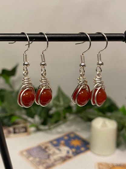 Silver Crystal Earrings