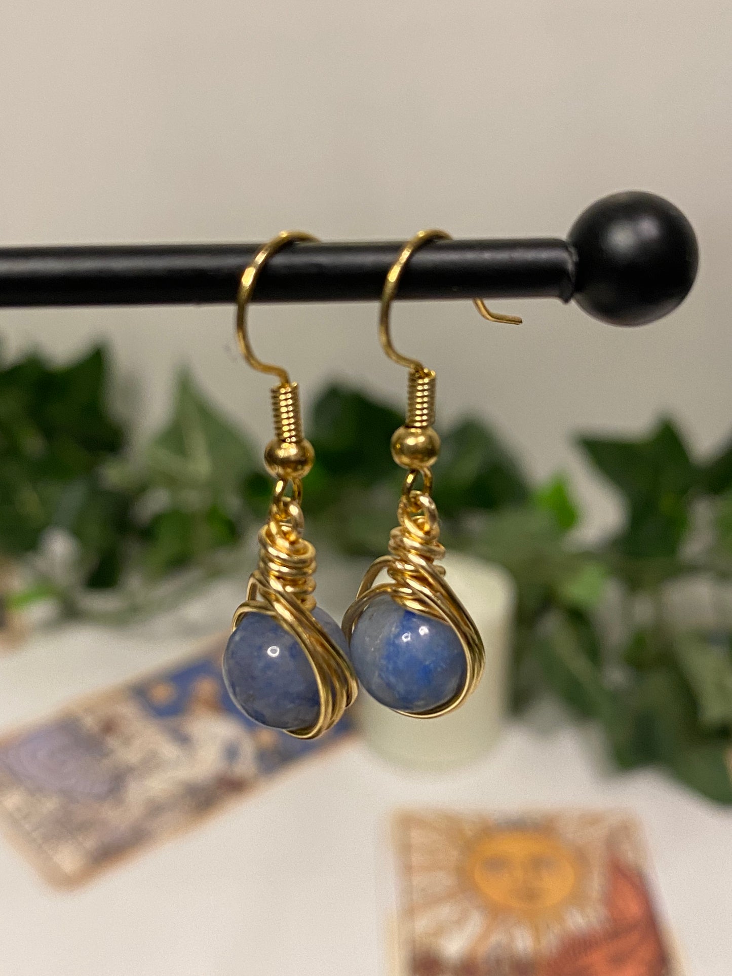 Gold Crystal Earrings