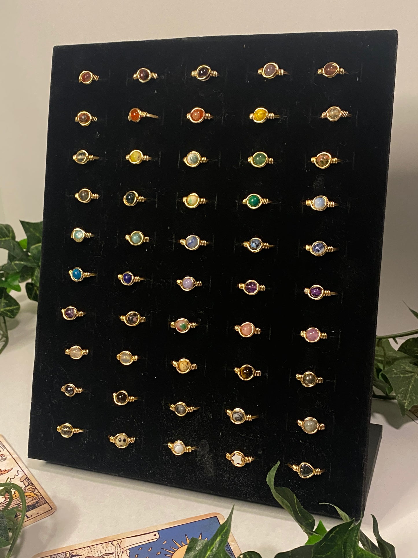 Gold Crystal Rings
