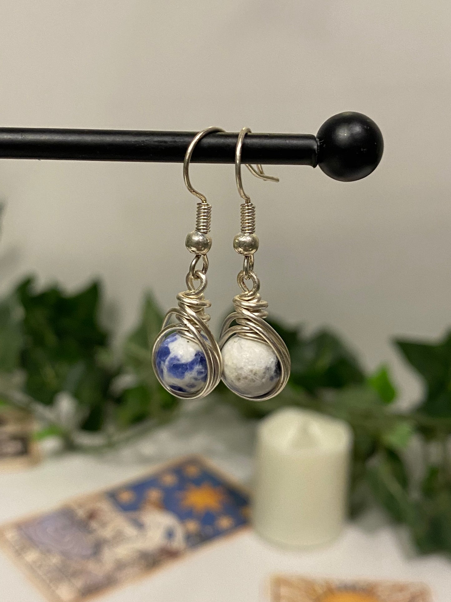 Silver Crystal Earrings