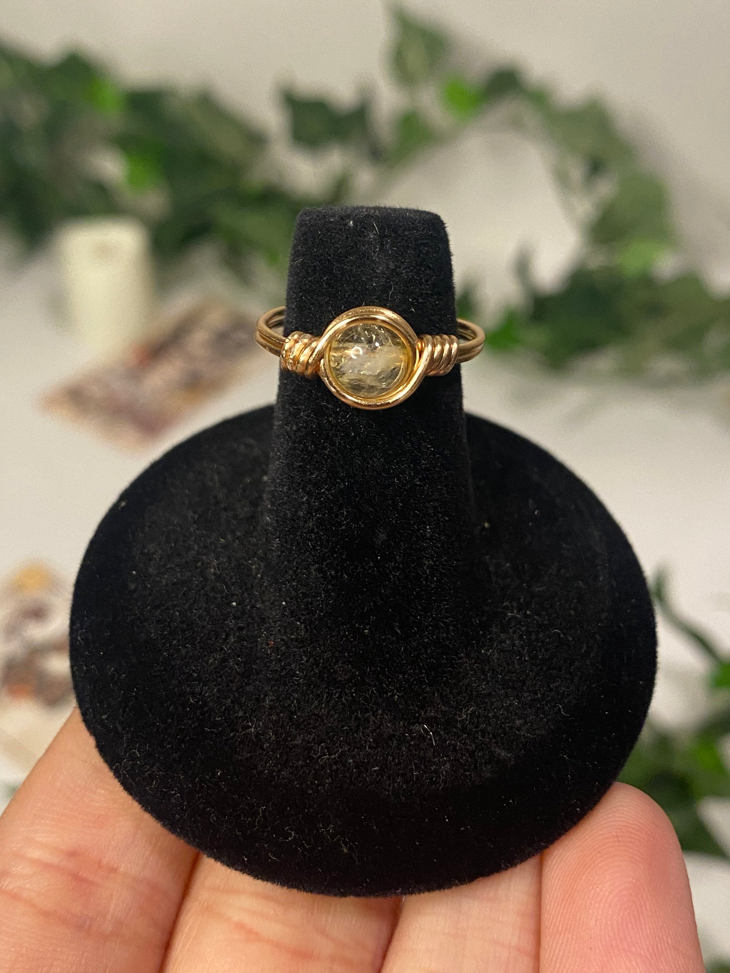 Gold Crystal Rings