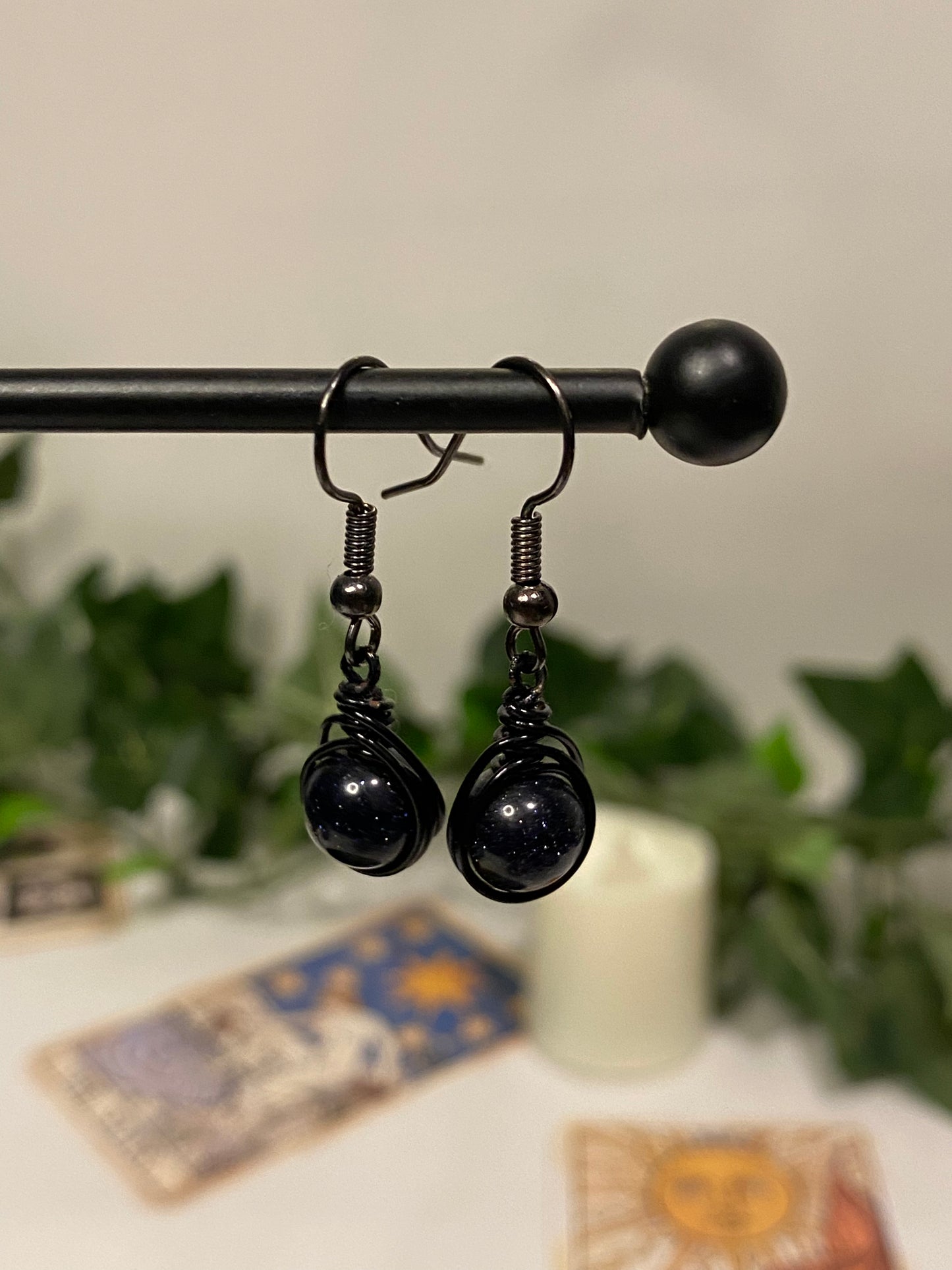 Black Crystal Earrings