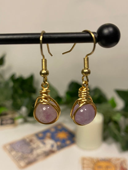 Gold Crystal Earrings