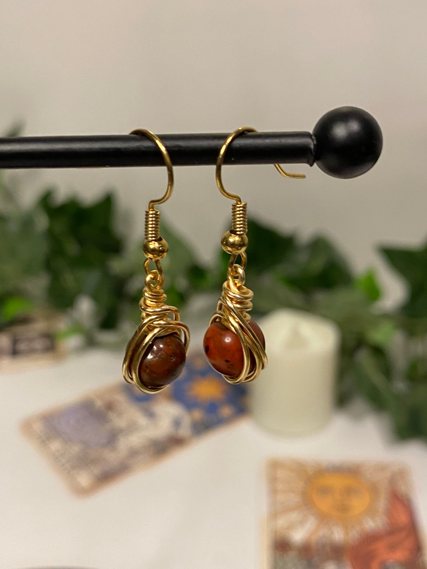 Gold Crystal Earrings