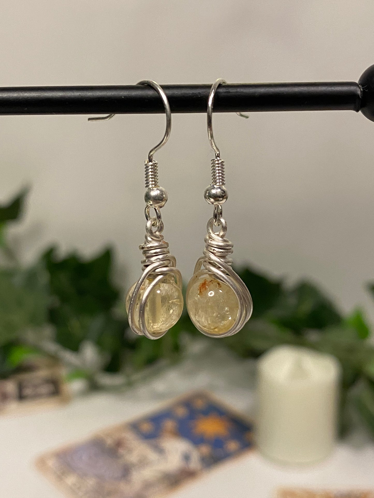 Silver Crystal Earrings