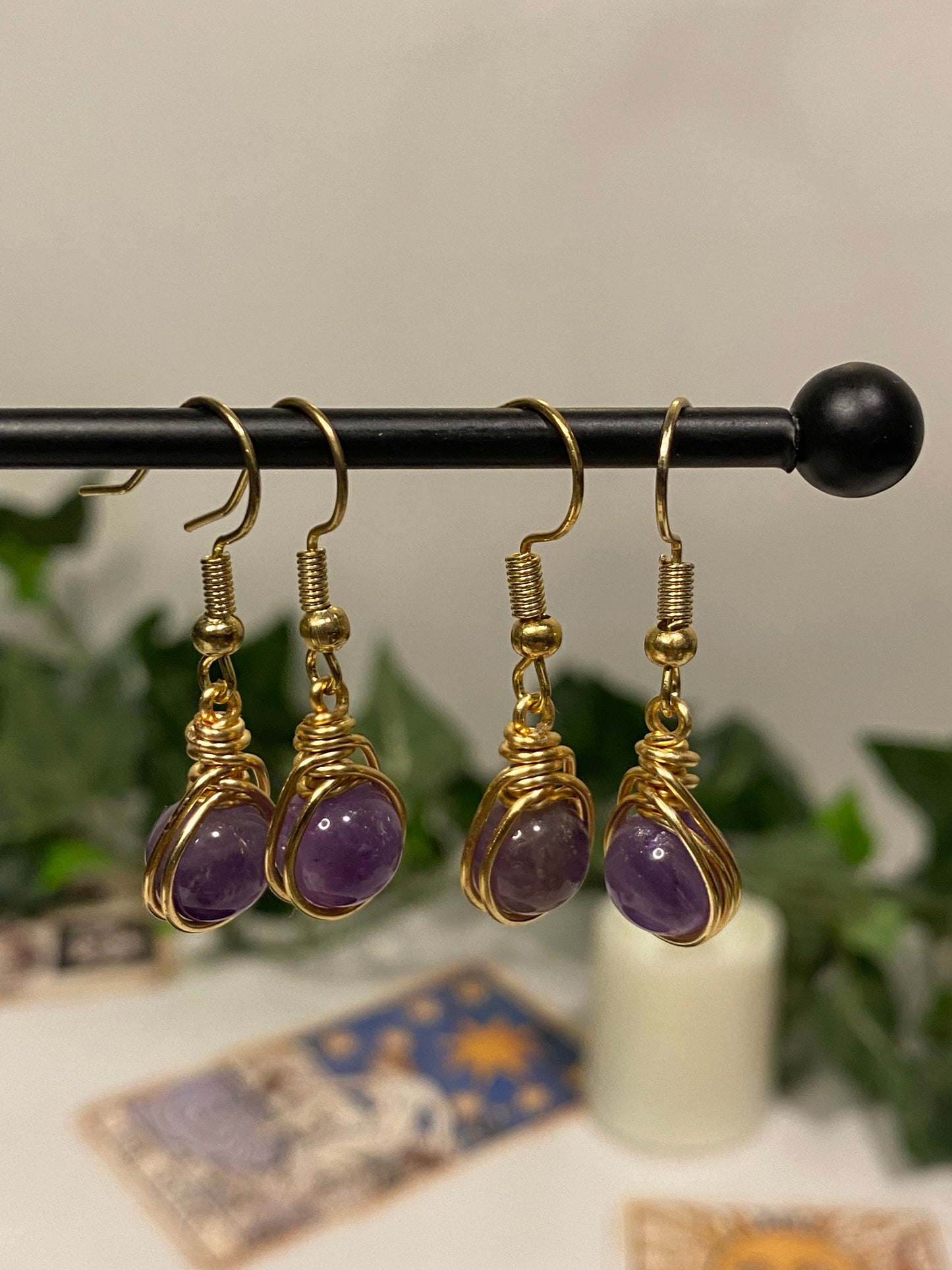 Gold Crystal Earrings