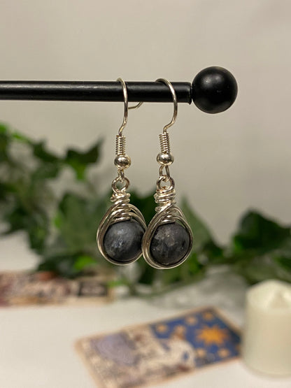 Silver Crystal Earrings