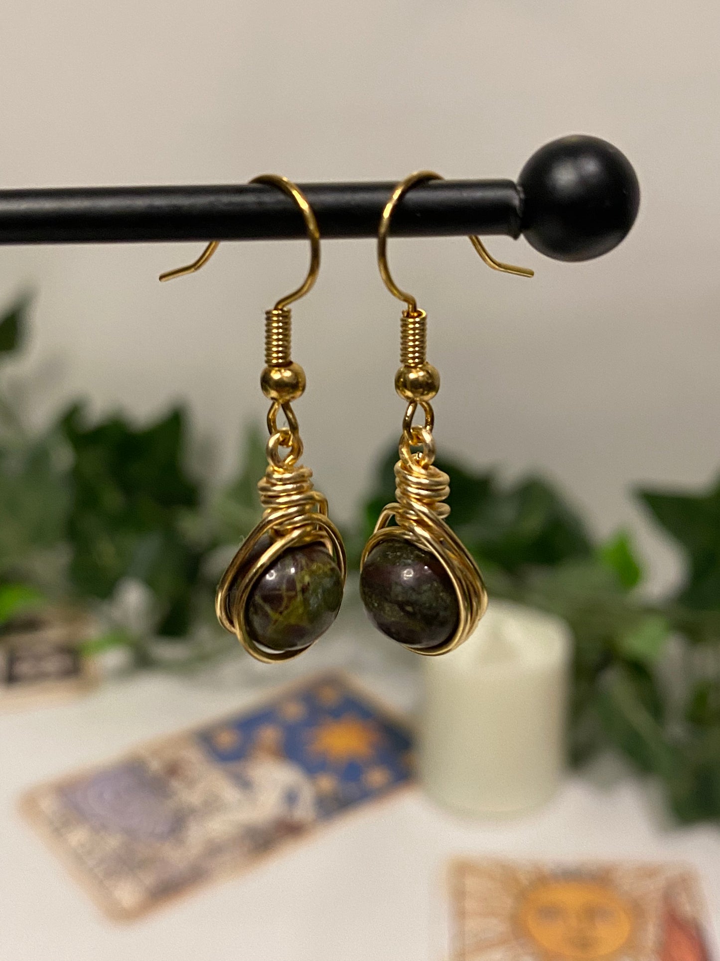 Gold Crystal Earrings