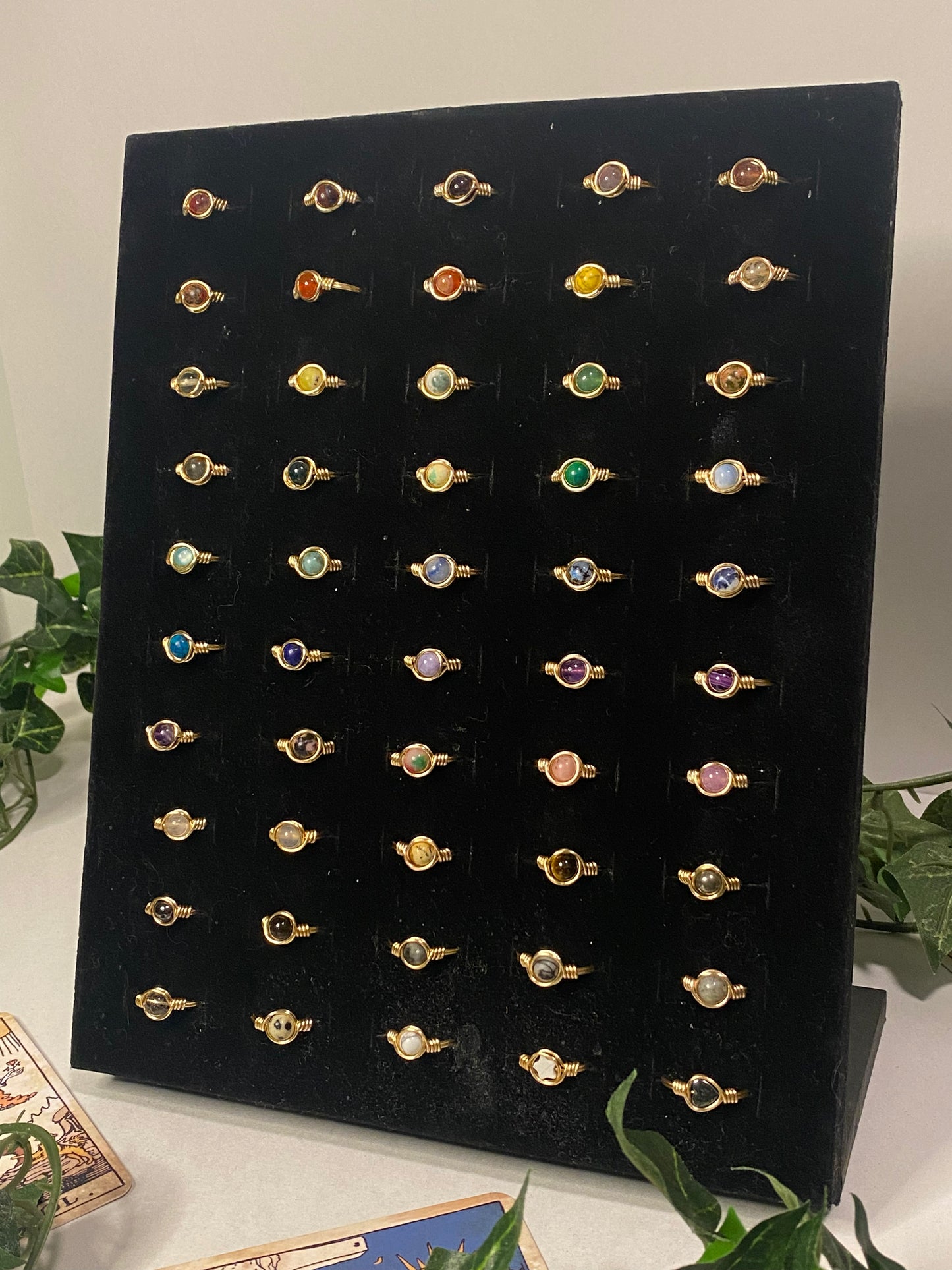 Gold Crystal Rings