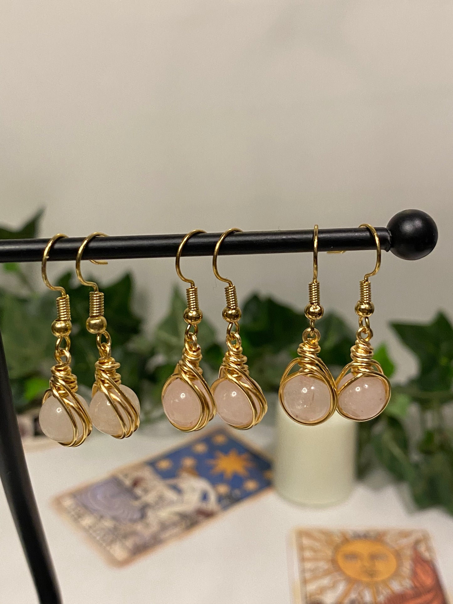 Gold Crystal Earrings