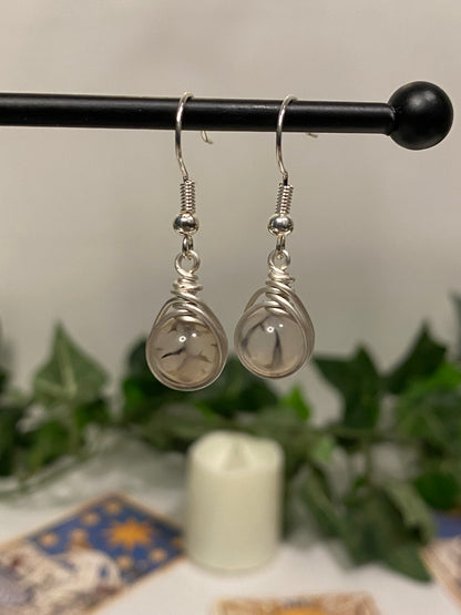 Silver Crystal Earrings