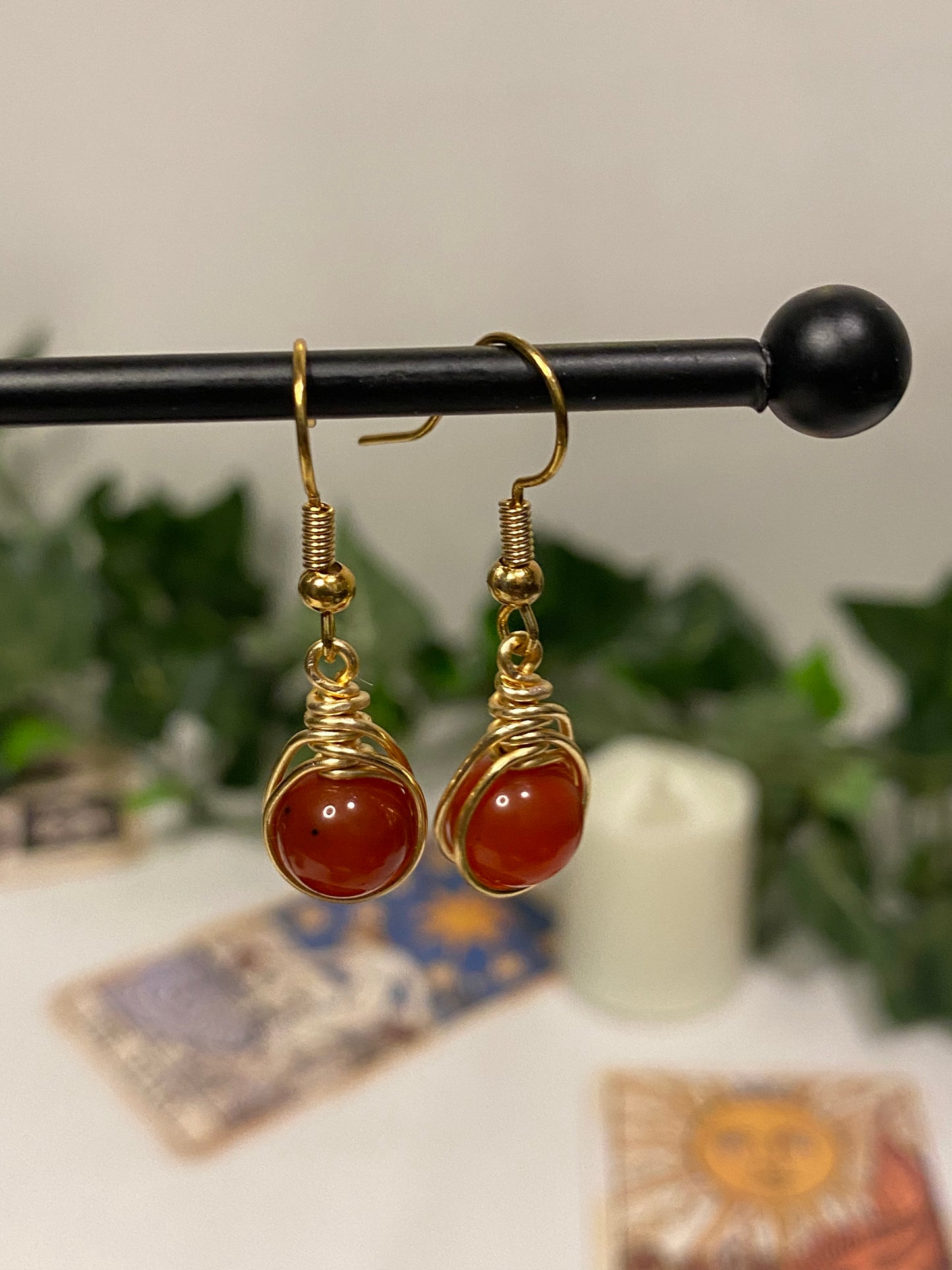 Gold Crystal Earrings