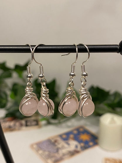 Silver Crystal Earrings