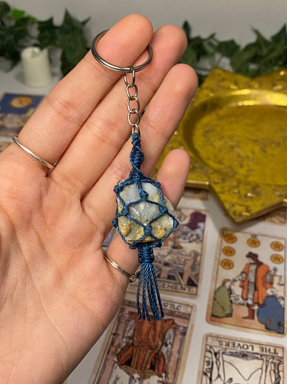 Crystal Macrame Keychains