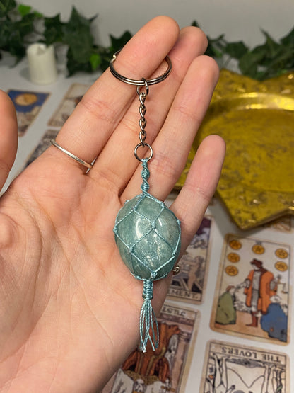 Crystal Macrame Keychains