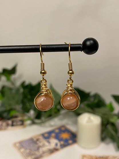 Gold Crystal Earrings